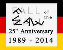 Twenty-fifth Anniversary of the Fall of the Berlin Wall logo
