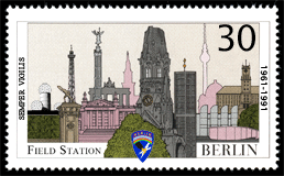 50th Anniversary of the First permanent SIGINT presence on Teufelsberg Cinderella Stamp